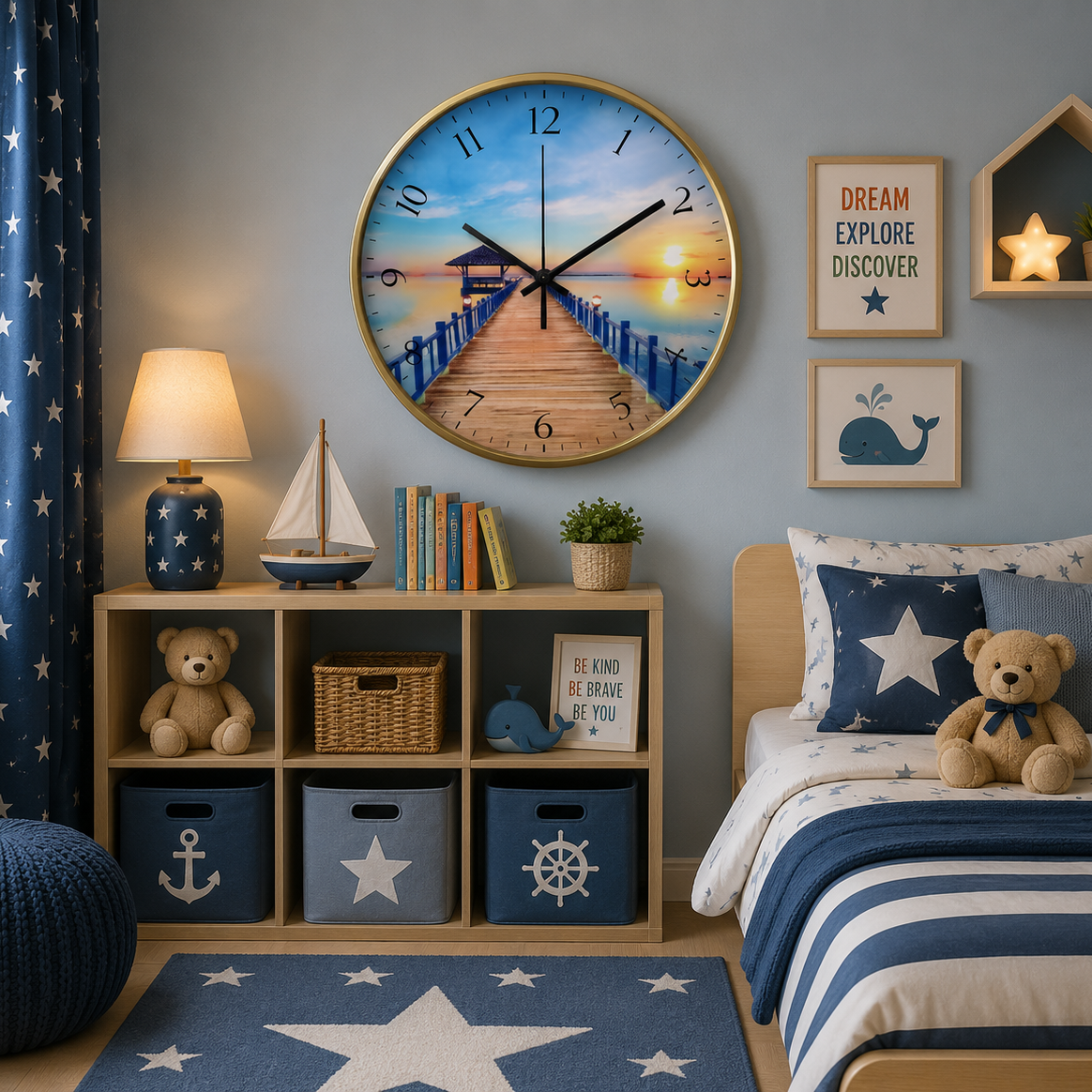 30CM Wall Clock- (SA2311-10) I Clock Apricot