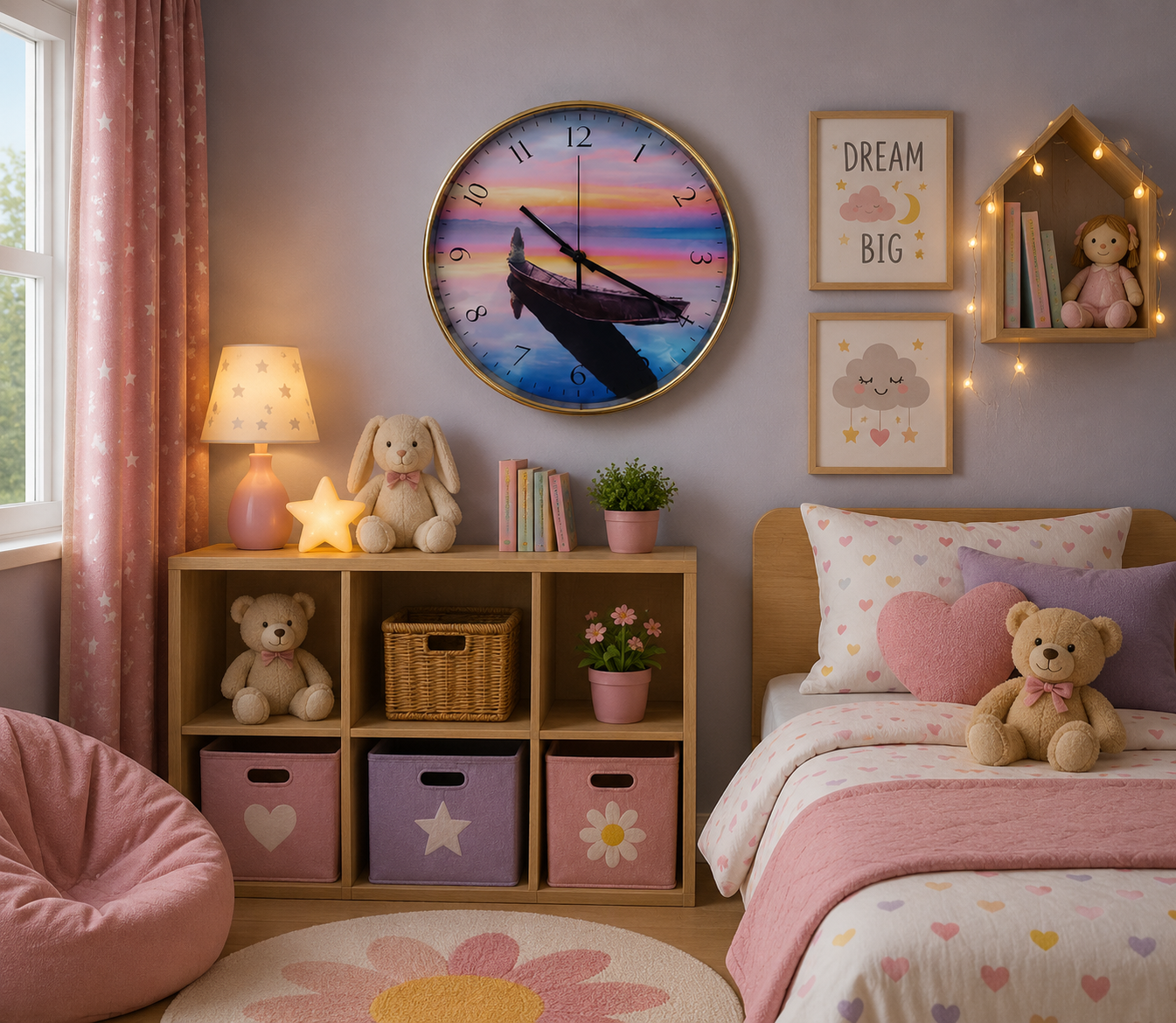 30CM Wall Clock- (SA2311-10) E Clock Apricot