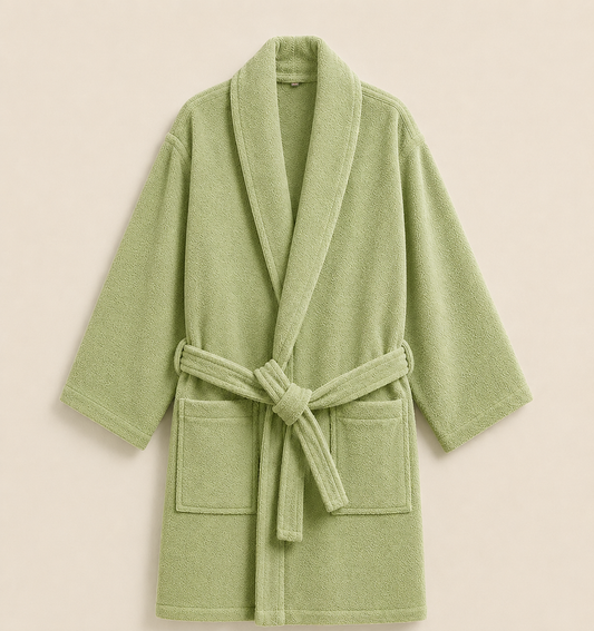 100% Cotton Bathrobe- MINT