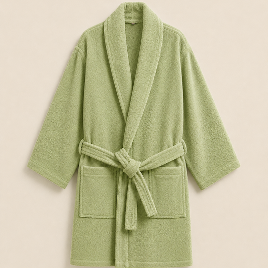 100% Cotton Bathrobe- MINT