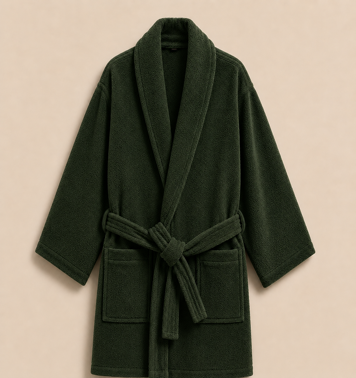 100% Cotton Bathrobe- Green