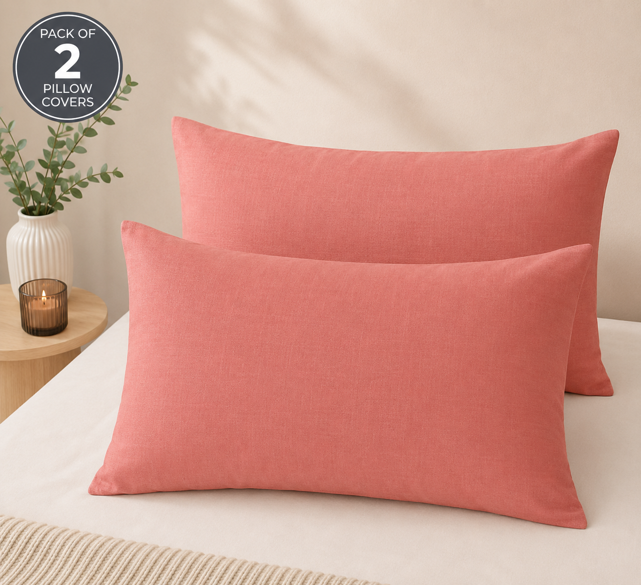 Printed Pillow Covers Pack of 2- PC0022
