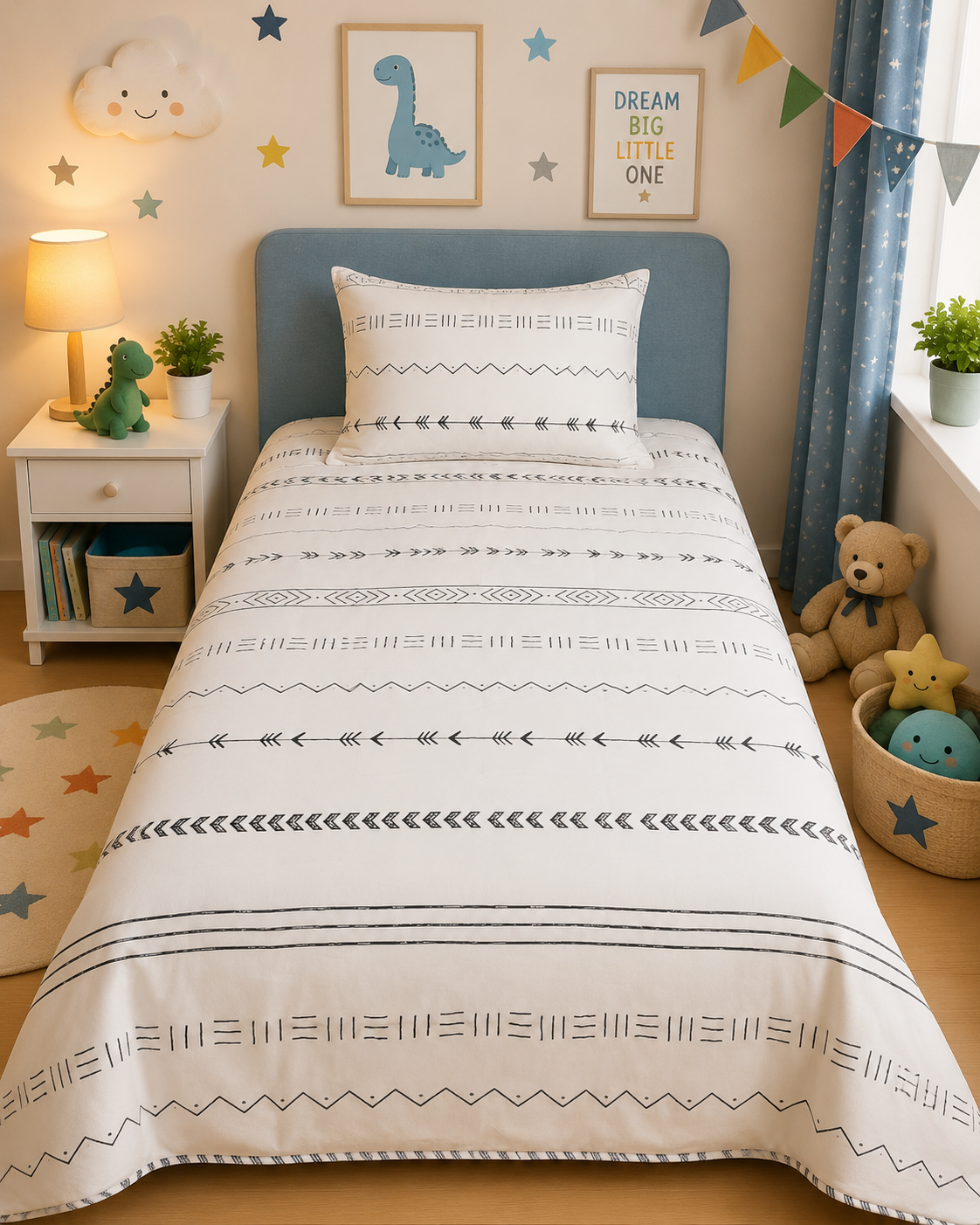 2Pcs Single Bed Sheet- Sb244 single bed sheet Apricot
