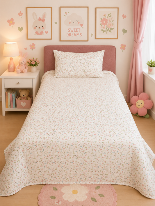 2Pcs Single Bed Sheet- Sb148