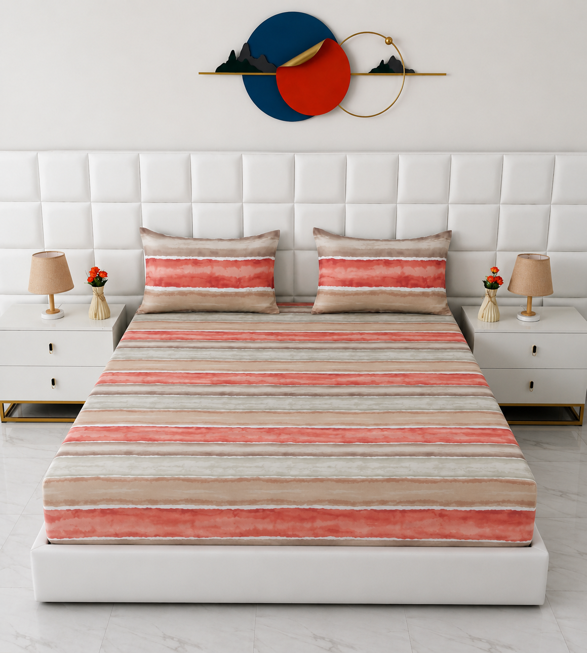 Fitted Bed Sheet- FT0045