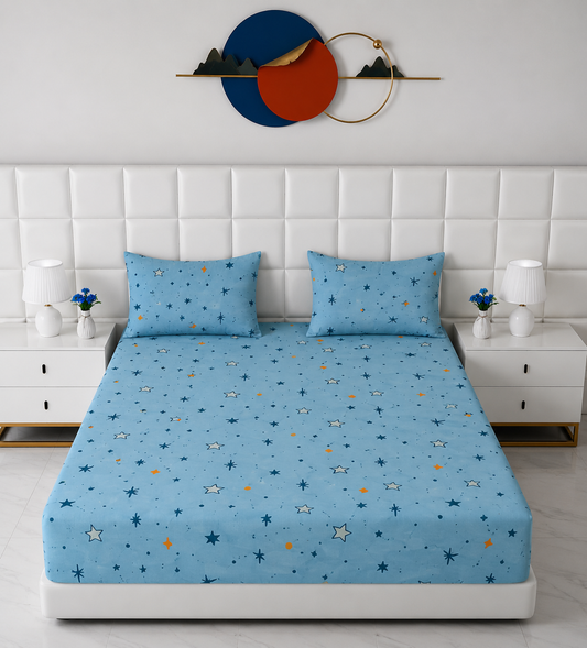 Fitted Bed Sheet- FT0042 Fitted Sheets Apricot