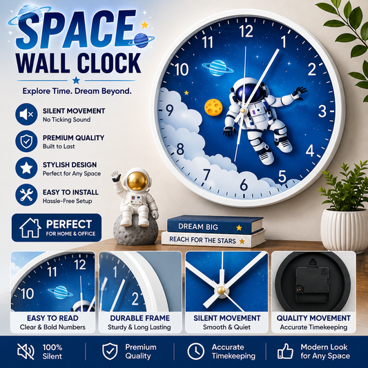 30CM Wall Clock- (SA2405-223) A Clock Apricot