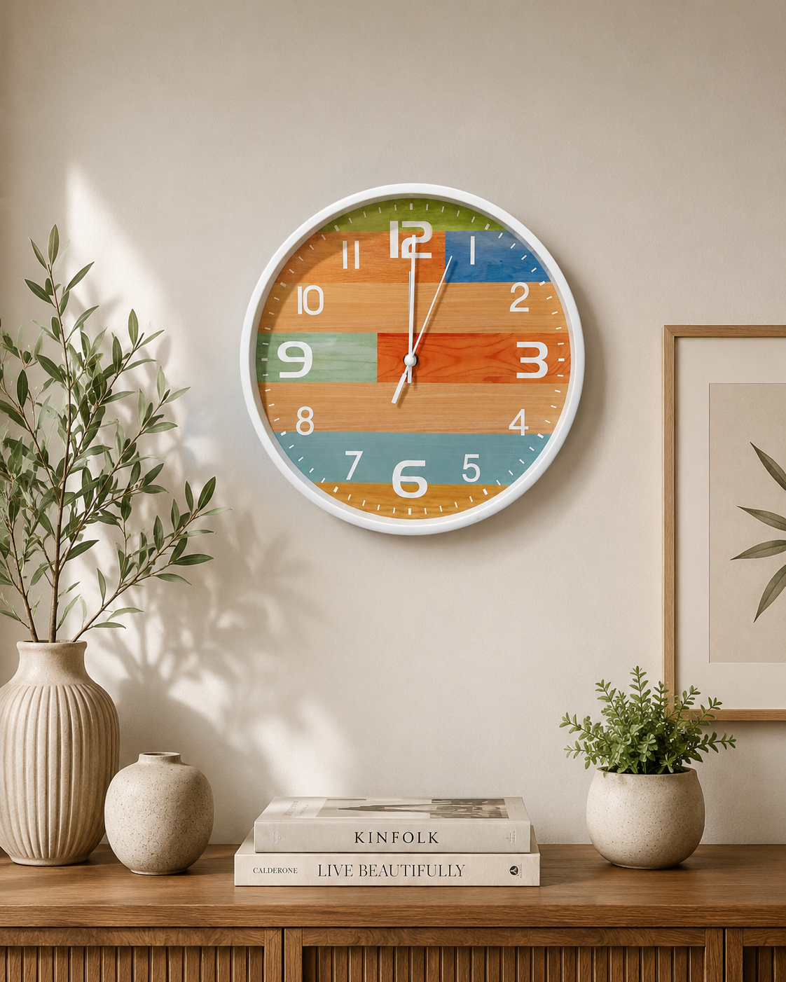 30CM Wall Clock- (SA2405-221) MULTI