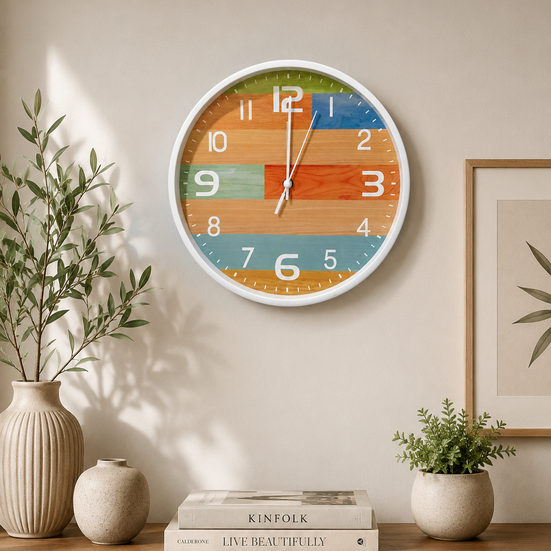 30CM Wall Clock- (SA2405-221) MULTI