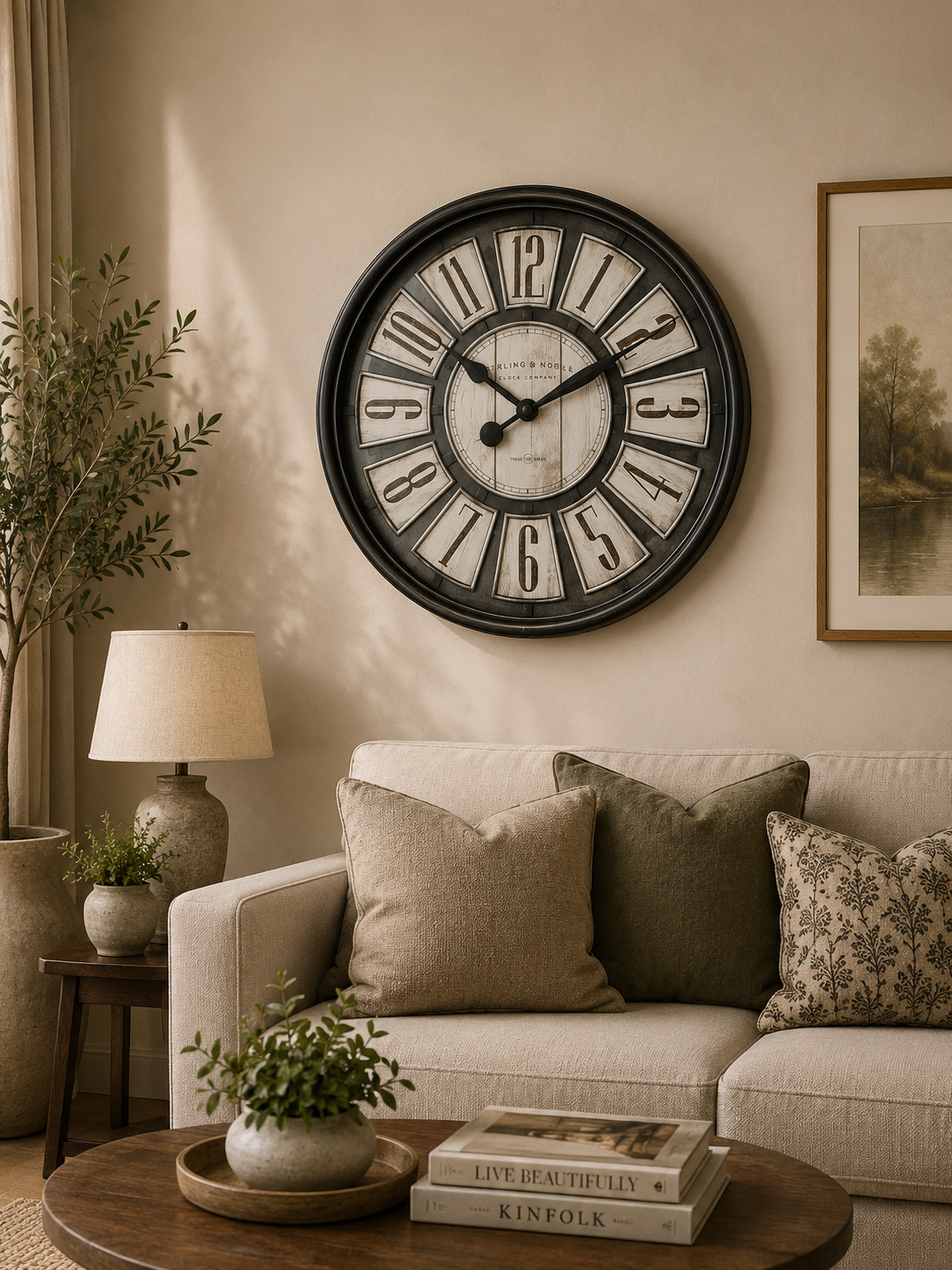 30CM Wall Clock- (SA2405-68) Clock Apricot