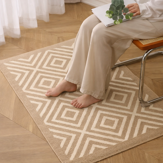 Anti-Slip Door Mat (SA2510-117)Beige Door Mats Apricot