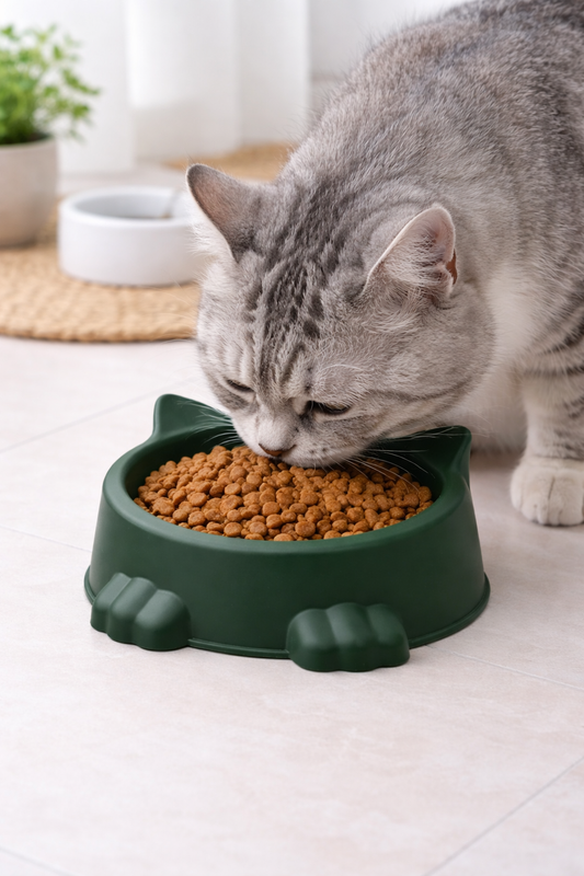 2Pcs Pet Bowl Set (SA2408-318)Green Mirror Apricot