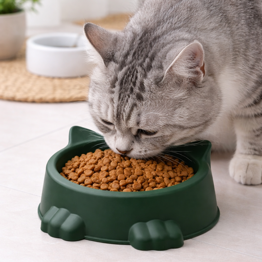 2Pcs Pet Bowl Set (SA2408-318)Green Mirror Apricot