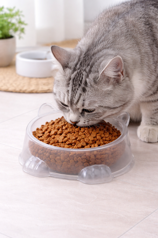 2Pcs Pet Bowl Set (SA2408-319)Crystal Mirror Apricot