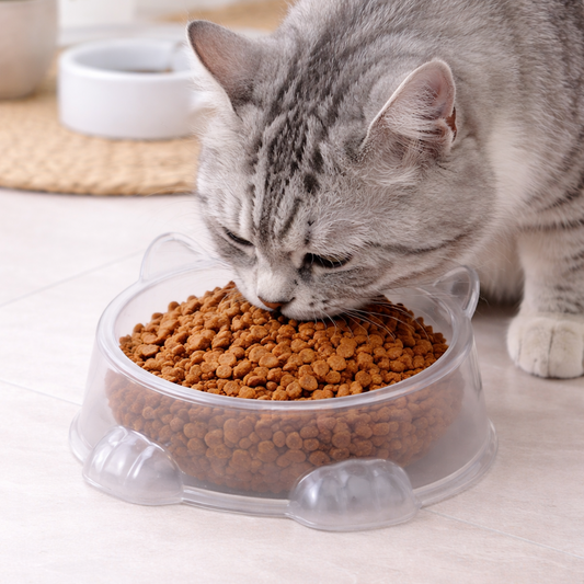 2Pcs Pet Bowl Set (SA2408-319)Crystal Mirror Apricot