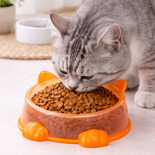 2Pcs Pet Bowl Set (SA2408-319)Orange Mirror Apricot