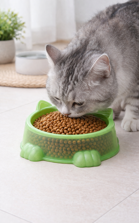 2Pcs Pet Bowl Set (SA2408-319)Green Mirror Apricot