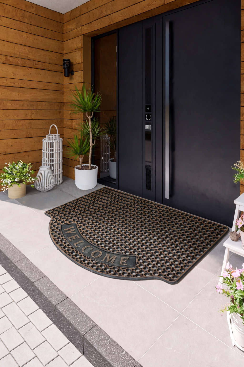 Outdoor Indoor Antislip Door Mat (SA2510-135)Golden Door Mats Apricot