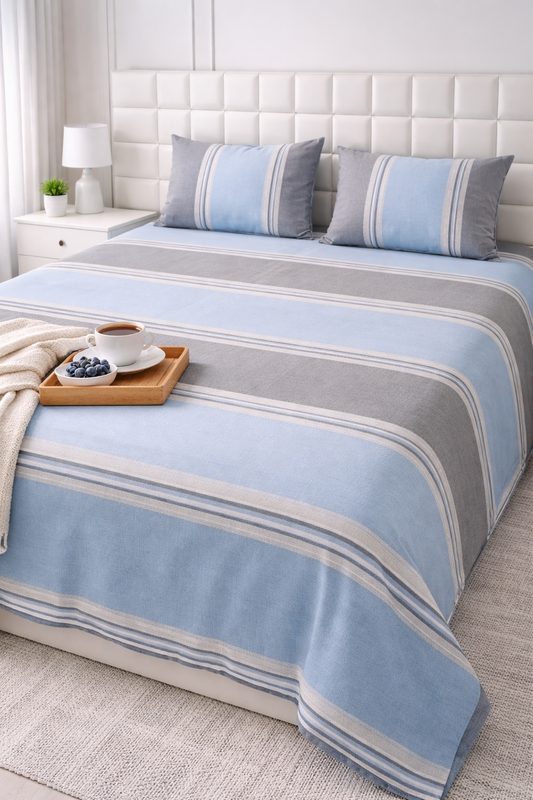 3 PCs Double Bed Sheet-DB121 Bed Sheets Apricot