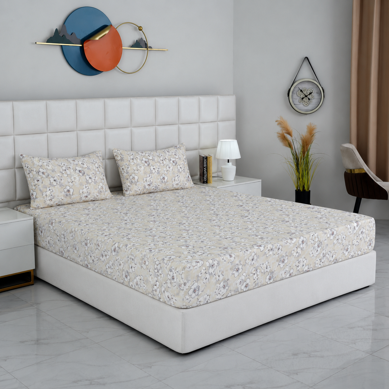 Fitted Bed Sheet- Buttercup Fitted Sheets Apricot