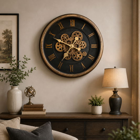 40cm Wall Clock-SA2405-184 (Golden) Clock Apricot