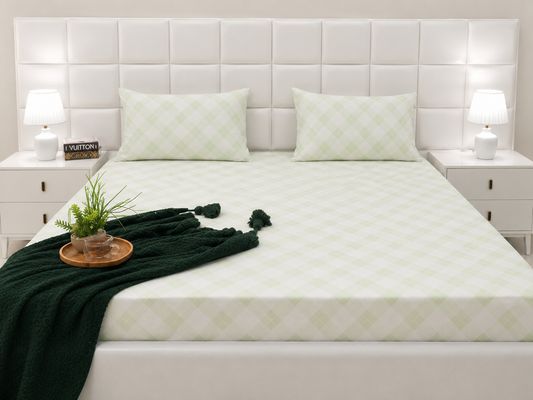 Fitted Bed Sheet- FT0035 Fitted Sheets Apricot