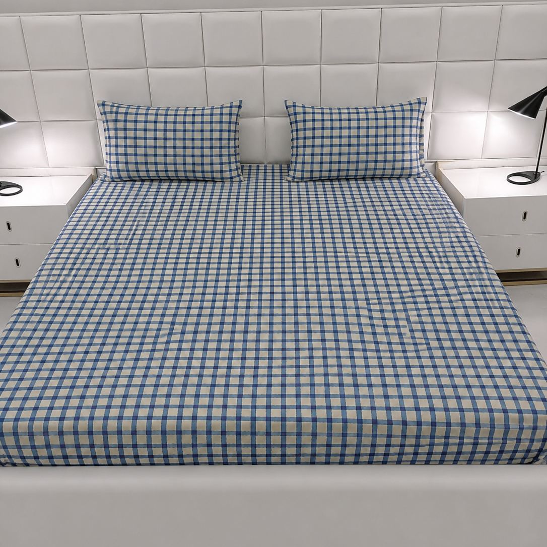 Fitted Bed Sheet-FT0028 Fitted Sheets Apricot