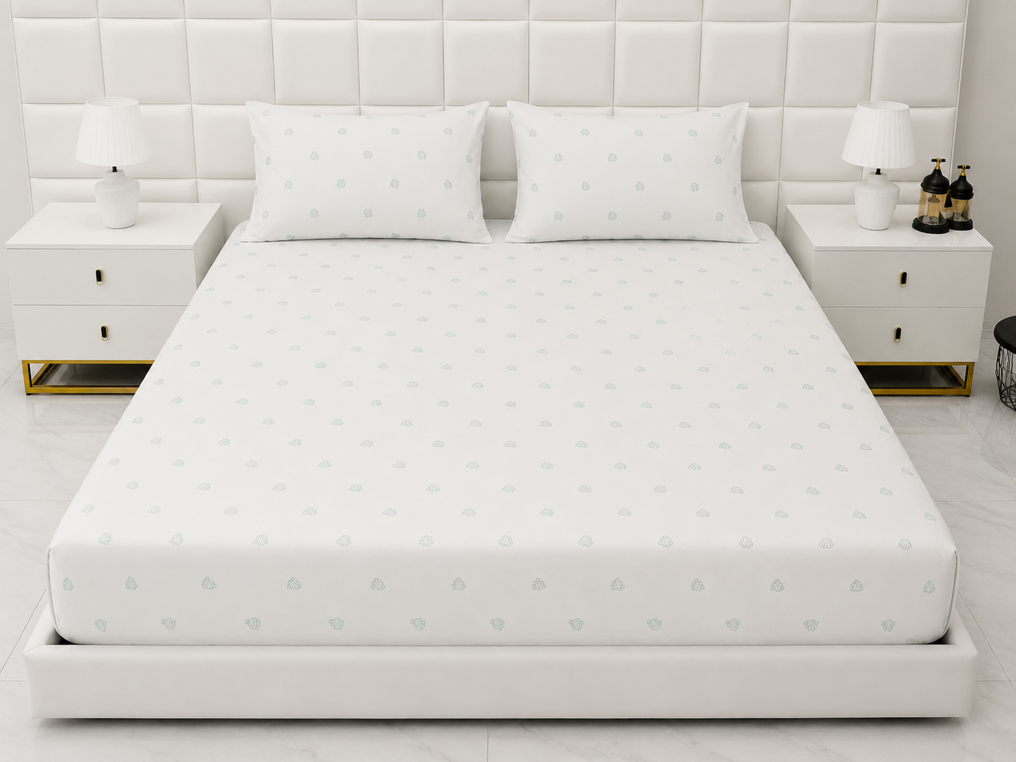Fitted Bed Sheet- PFT0307