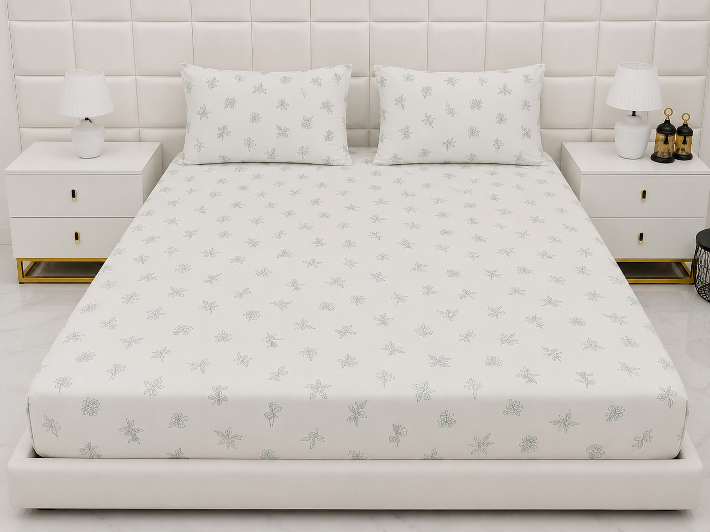 Fitted Bed Sheet- PFT0308