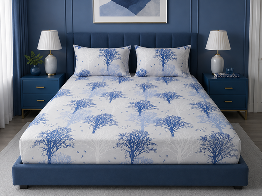 Fitted Bed Sheet- PFT0310 Fitted Sheets Apricot