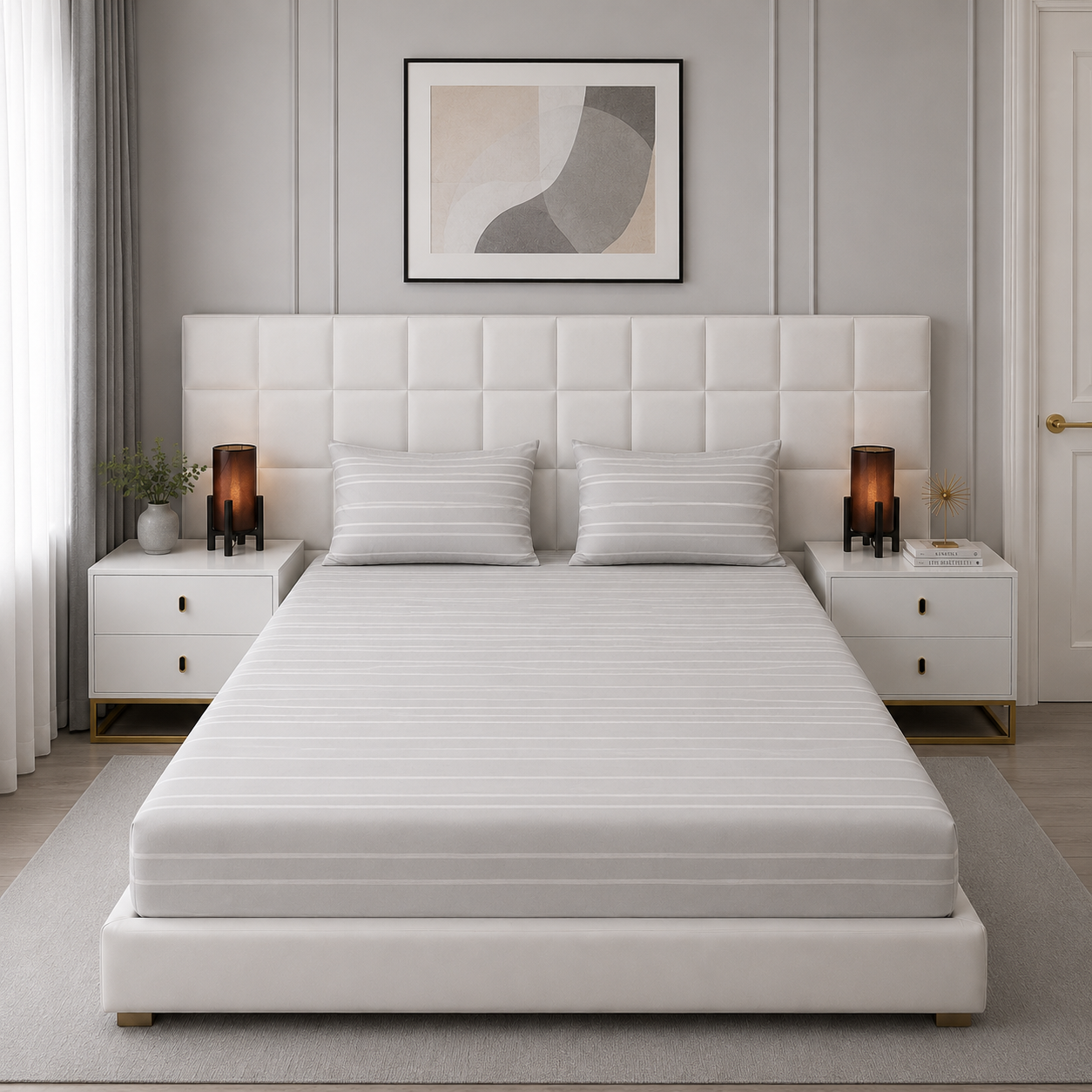 Fitted Bed Sheet- PFT0312