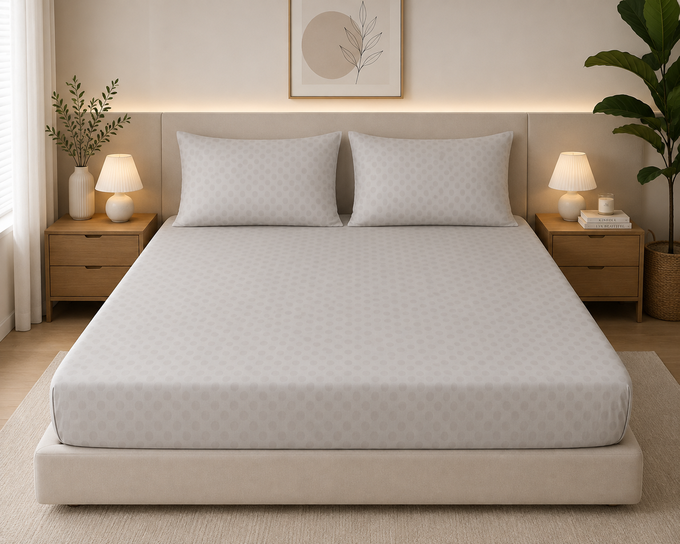 Fitted Bed Sheet- PFT0301