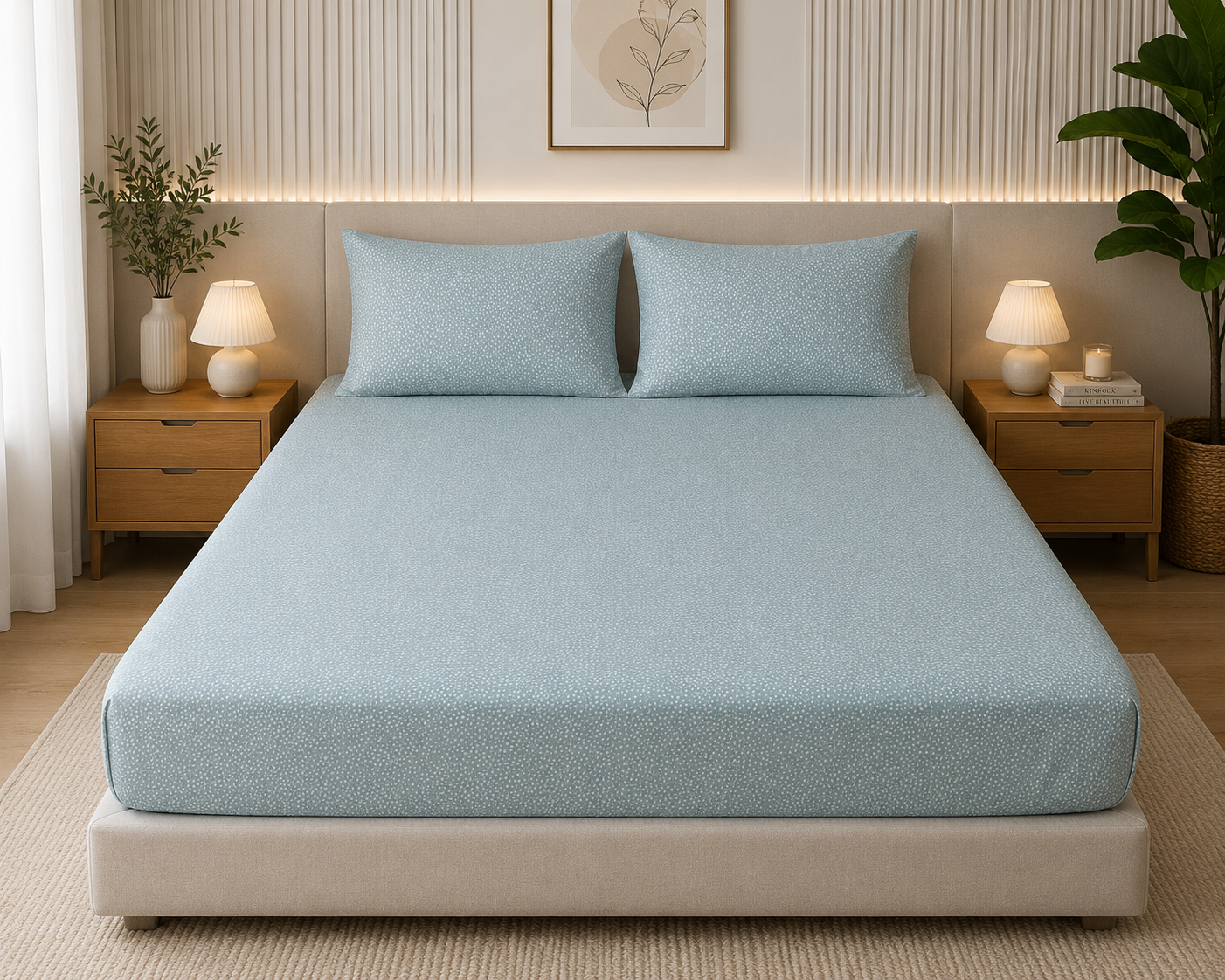 Fitted Bed Sheet- PFT0305
