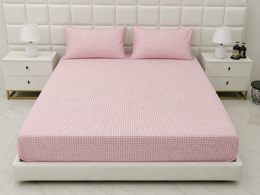Fitted Bed Sheet- PFT0306 Fitted Sheets Apricot