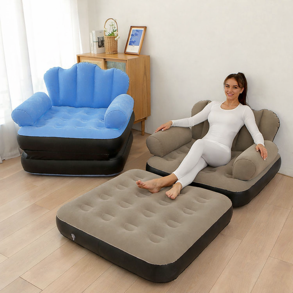 Pull-Out Inflatable Chair for Adults (SA2510-033) Apricot