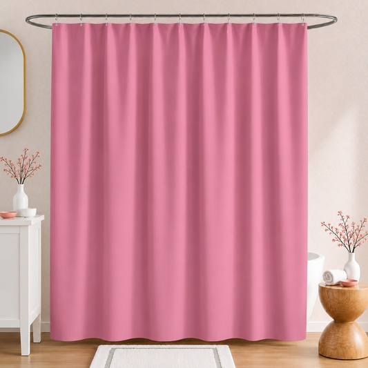 1 PC Waterproof Shower Curtain3768-Pink