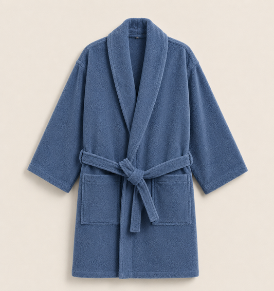100% Cotton Bathrobe- PATROL BLUE