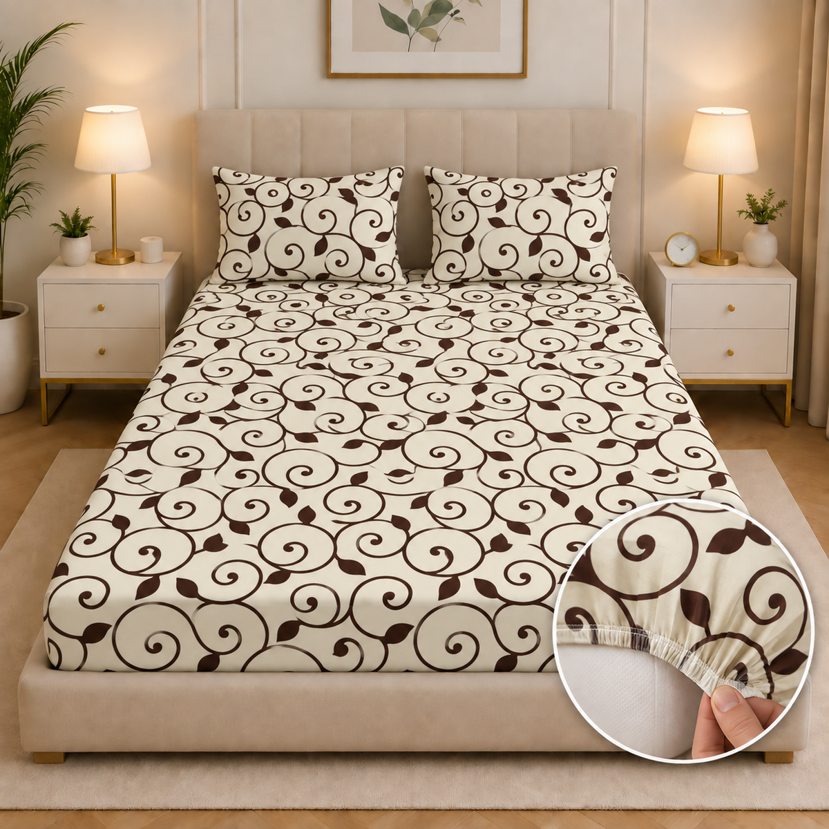 Fitted Bed Sheet- FTM003