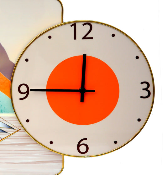 Classic Boat Frame with13581 Clock Clock Apricot