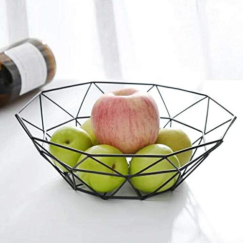 Creative Iron Fruit Basket-(5291) Black Fruit Baskets Apricot   