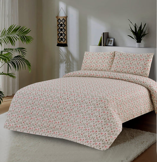2Pcs Single Bed Sheet- Sb334