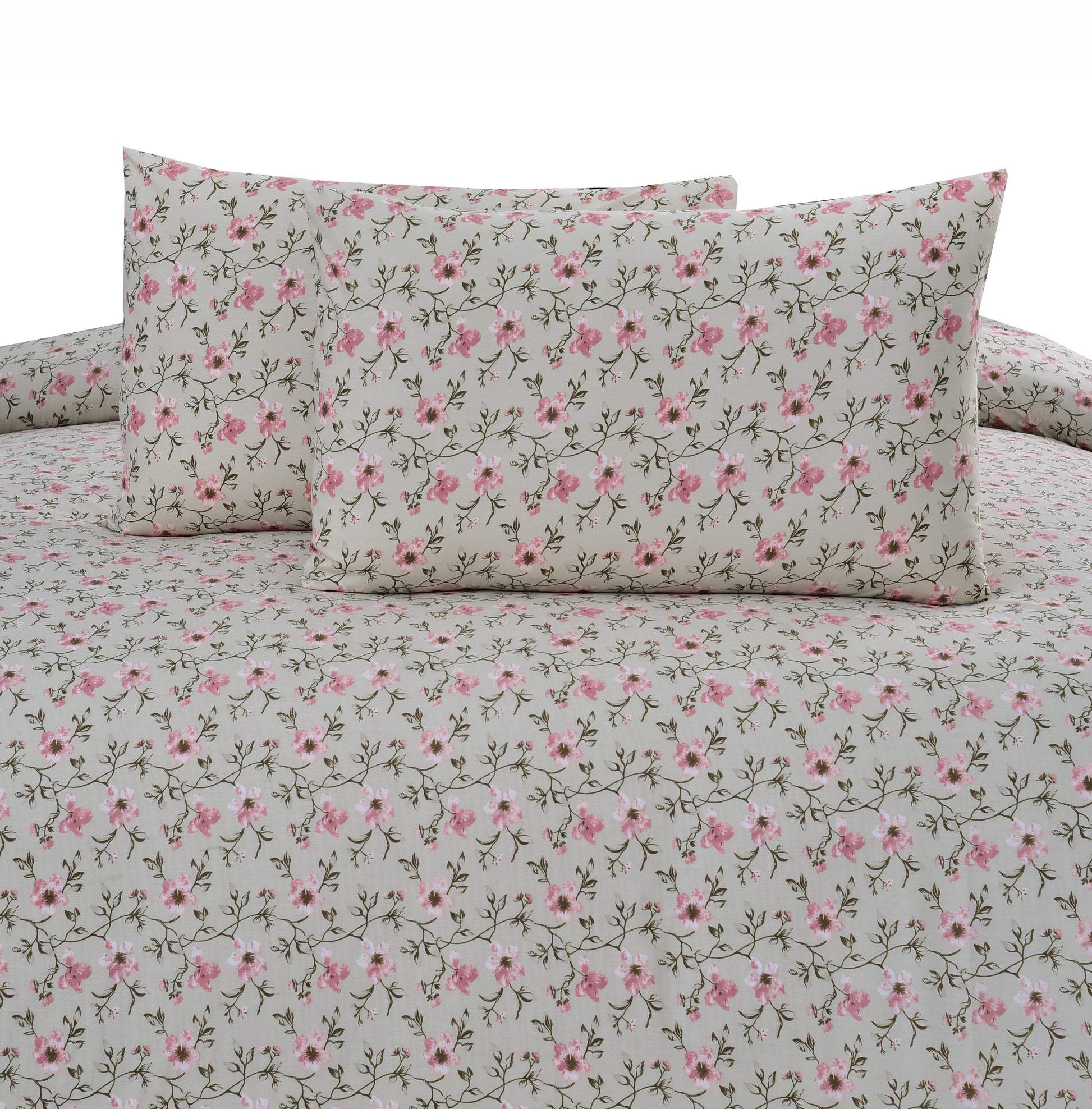 2Pcs Single Bed Sheet- Sb334 single bed sheet Apricot