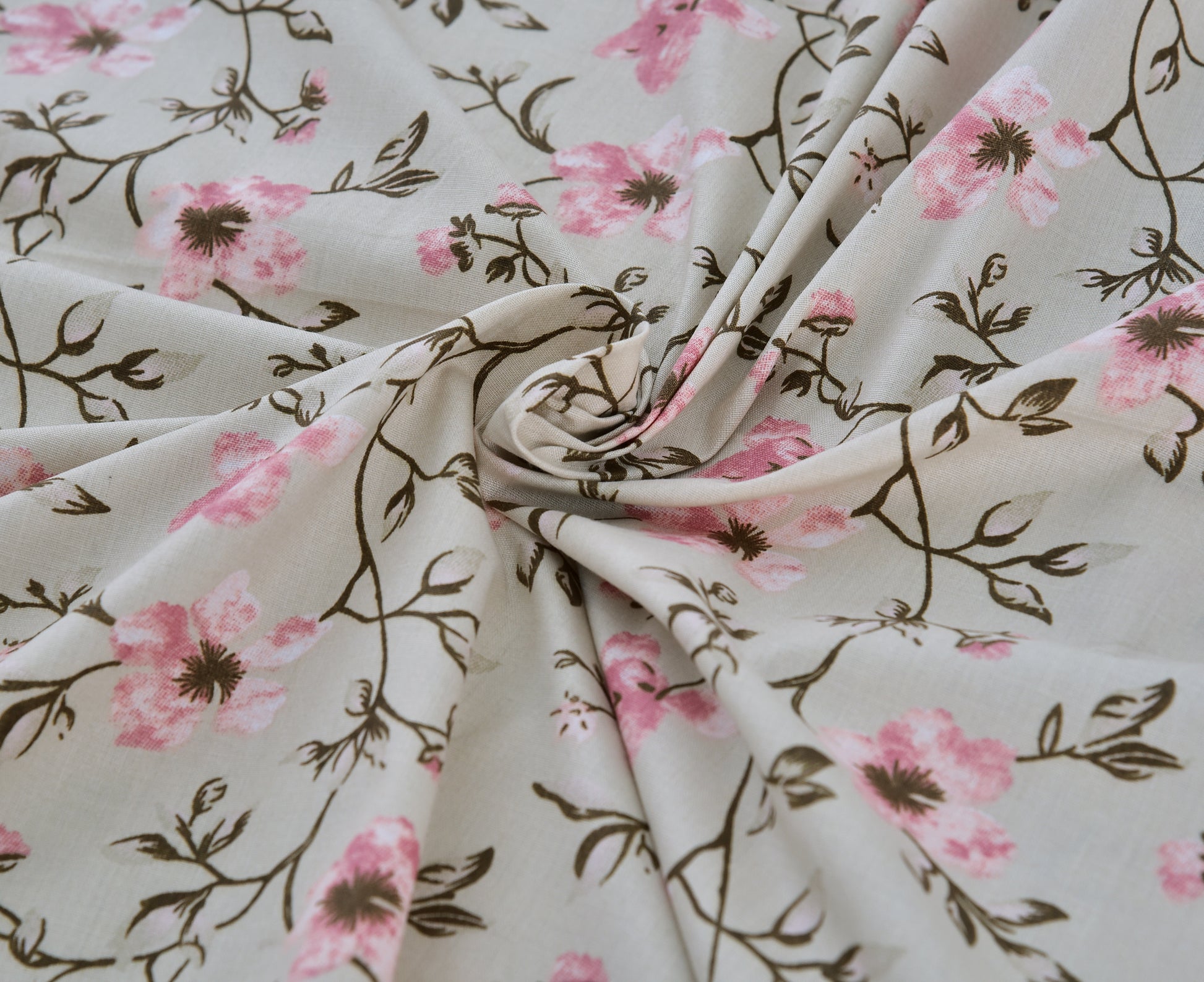 2Pcs Single Bed Sheet- Sb334 single bed sheet Apricot