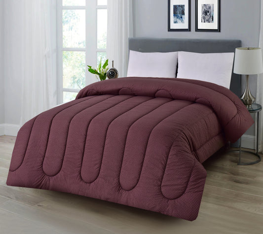 1 PC Double Winter Comforter-Brown Buds