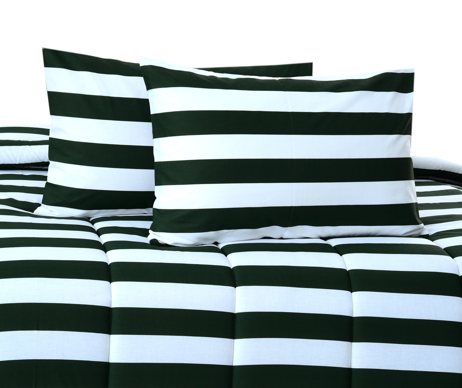 1 PC Single Comforter-Olive Stripes Comforters Apricot