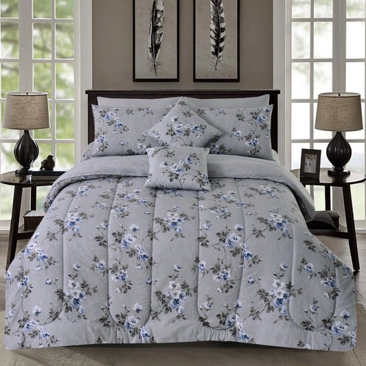 8 PCs Winter Comforter Set-Daisy