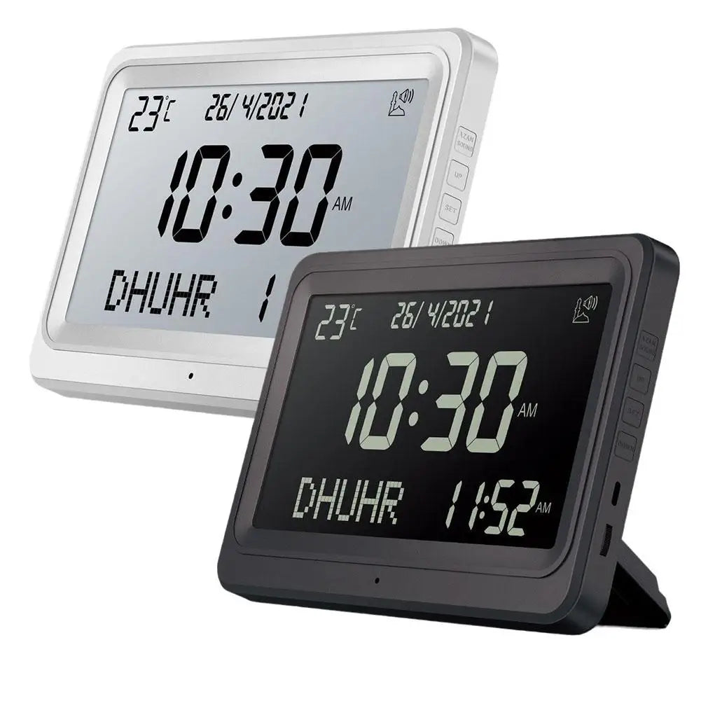 Digital Azaan Clock-White(SA2405-226) Clock Apricot   