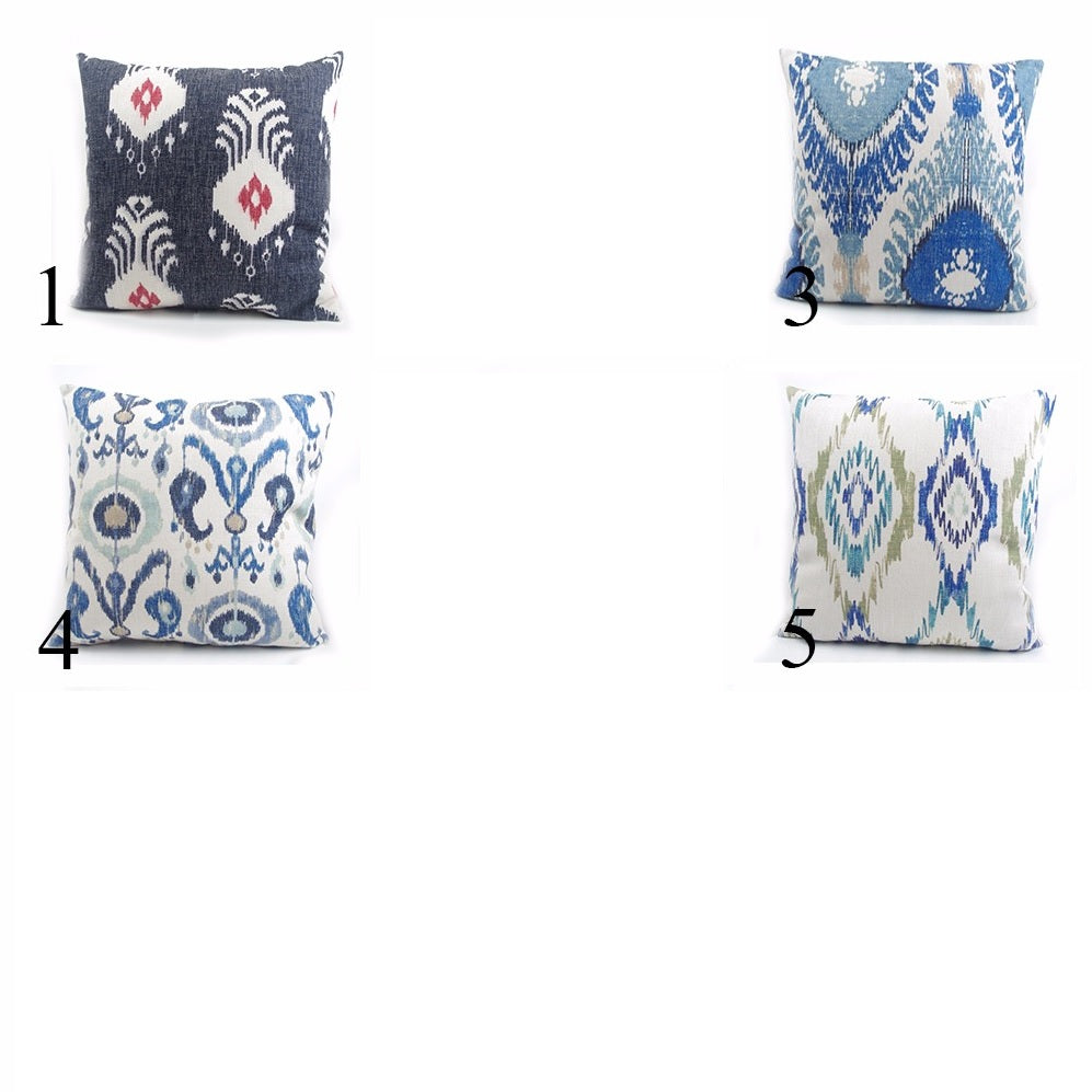 Digital Printed Cushions Assorted 5 PCs-Suzani Patterns Apricot