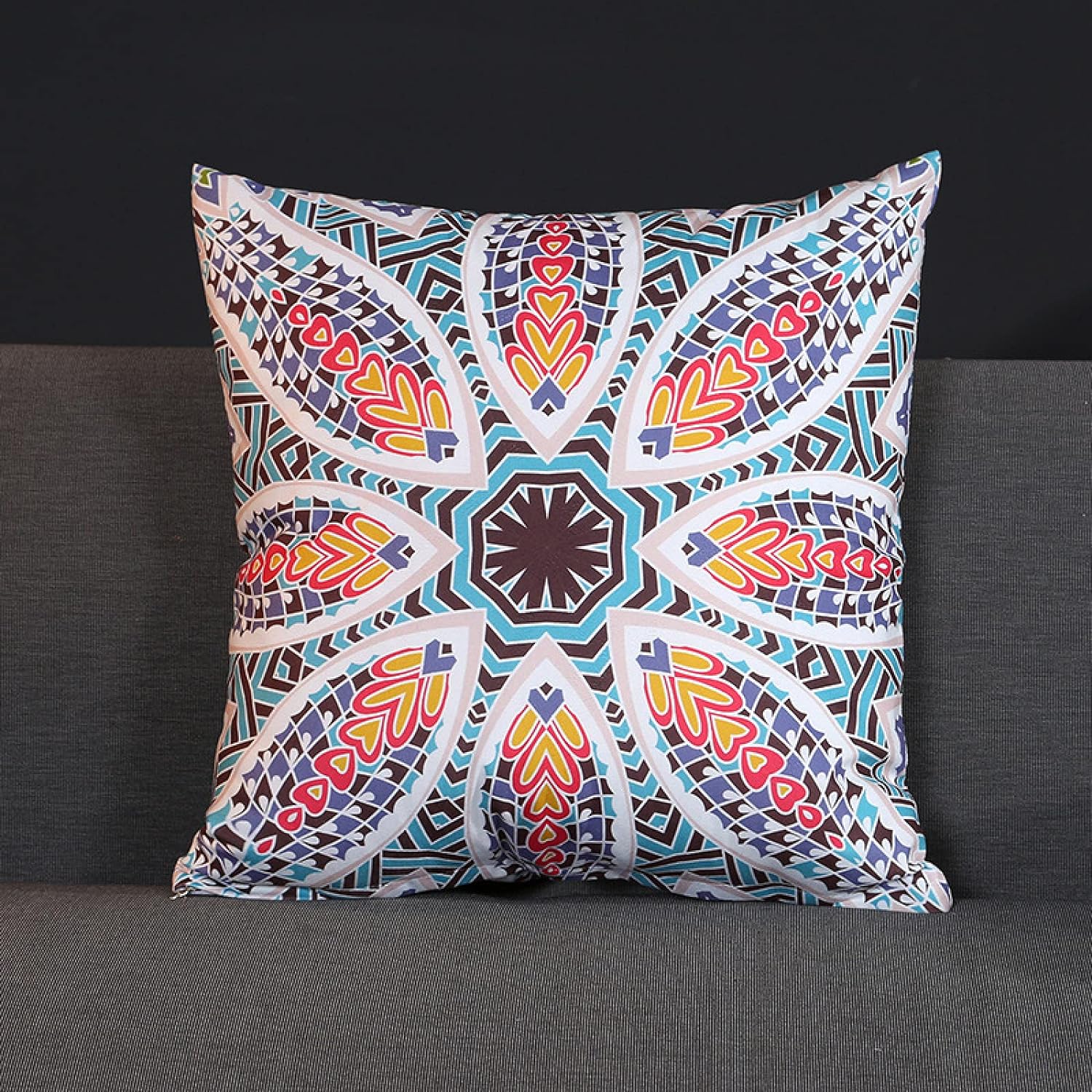 Digital Printed Cushions Assorted 7 PCs-Turkish Design cushions Apricot   