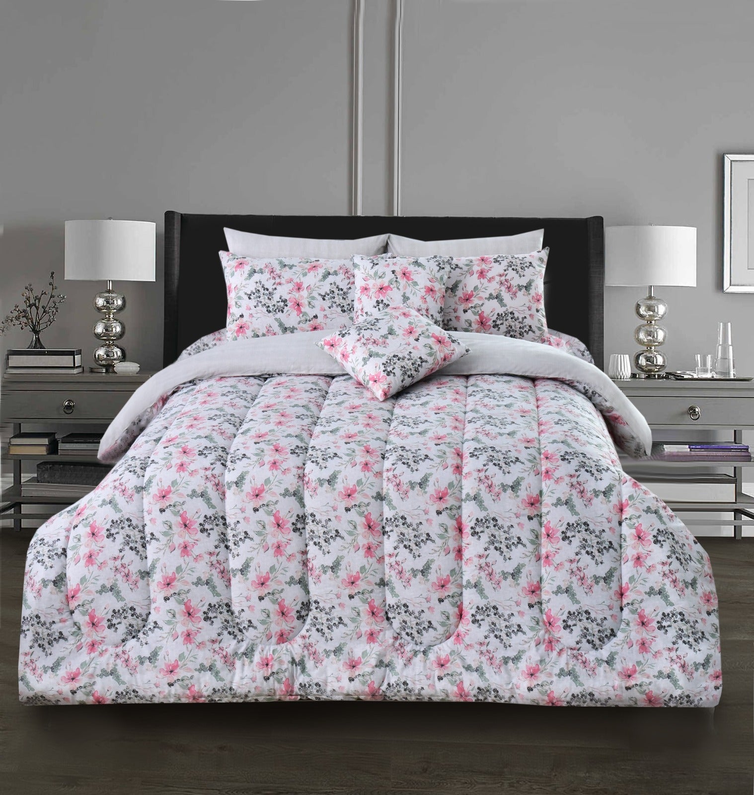 Duvet Cover-Floral Jasmine Apricot